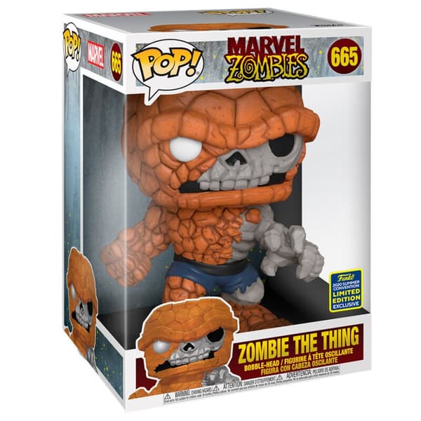 Funko The Thing Exclusive Pop Marvel Zombies 25 Cm Brun