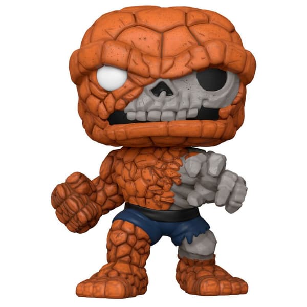 Funko The Thing Exclusive Pop Marvel Zombies 25 Cm Brun