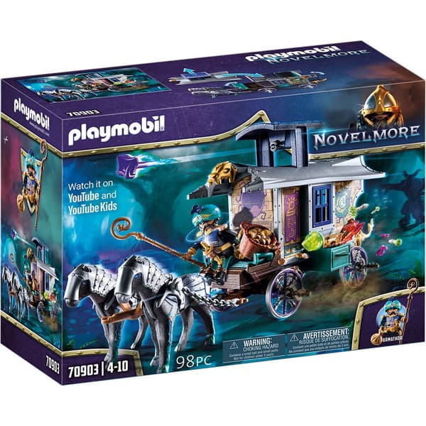 Playmobil Violet Vale-carriage Of Mercaderes Novelmore Monivärinen