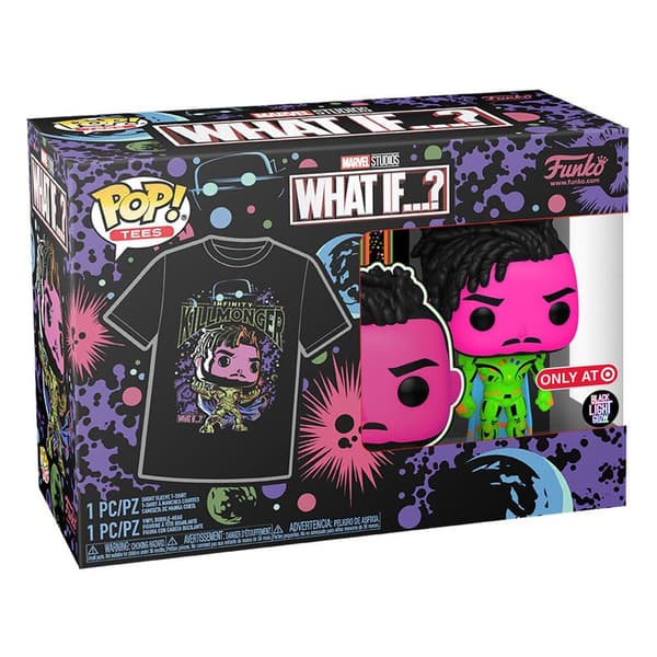 Funko Box Killmonger Bklt Kortærmet T-shirt What If…? Pop! & Lilla XL