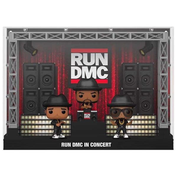 Funko Figurer Wembley Stadium Run Dmc Pack Of 3 Pop Moments Deluxe Vinyl Queen Svart
