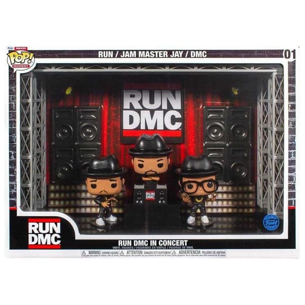 Funko Figurer Wembley Stadium Run Dmc Pack Of 3 Pop Moments Deluxe Vinyl Queen Svart