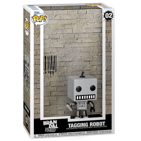Funko Pop Art Cover Brandalised Tagging Robot Flerfärgad