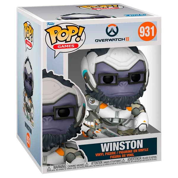 Funko Pop Super Overwatch 2 Winston 15 Cm Flerfarvet