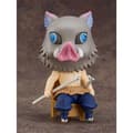 Miniatyrbillede 3 af 5: Good Smile Nendoroid Swacchao Inosuke Hashibira Demon Slayer Kimetsu No Yaiba Figure 9 Cm Blå