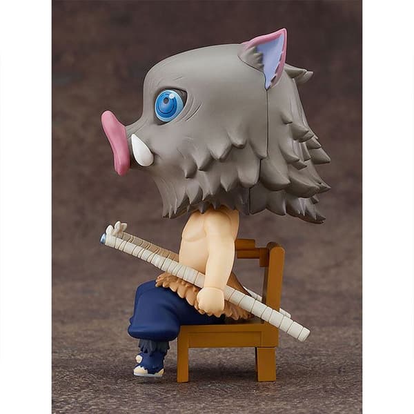 Good Smile Nendoroid Swacchao Inosuke Hashibira Demon Slayer Kimetsu No Yaiba Figure 9 Cm Blå