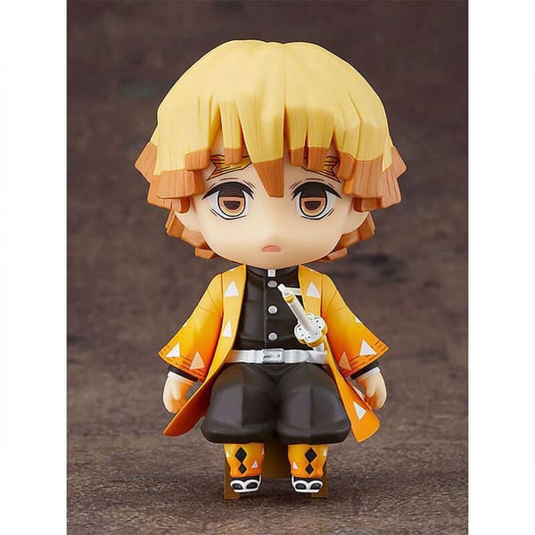 Good Smile Nendoroid Swacchao Zenitsu Agatsuma Demon Slayer Kimetsu No Yaiba Figure 9 Cm Oranssi