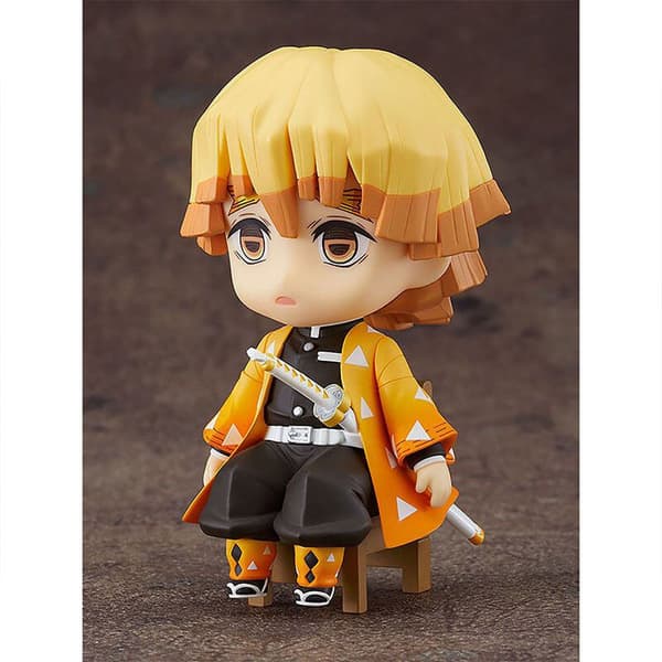 Good Smile Nendoroid Swacchao Zenitsu Agatsuma Demon Slayer Kimetsu No Yaiba Figure 9 Cm Oranssi