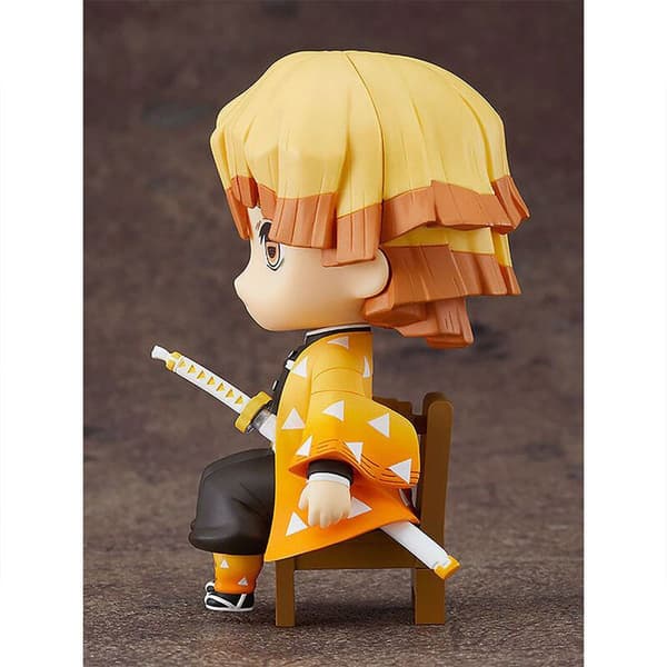 Good Smile Nendoroid Swacchao Zenitsu Agatsuma Demon Slayer Kimetsu No Yaiba Figure 9 Cm Oranssi