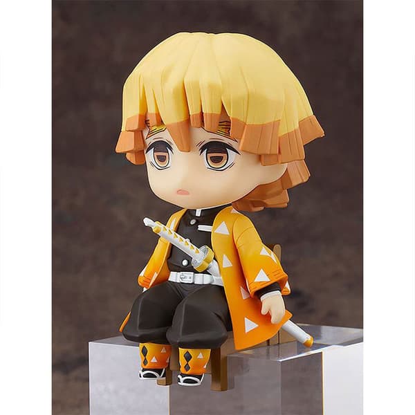 Good Smile Nendoroid Swacchao Zenitsu Agatsuma Demon Slayer Kimetsu No Yaiba Figure 9 Cm Oranssi