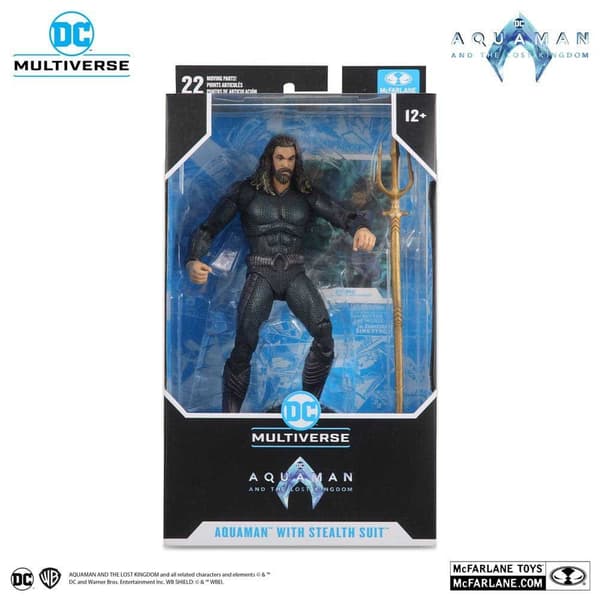 Mcfarlane Stealth Suit Aquaman 18 Centimeter Figur Svart