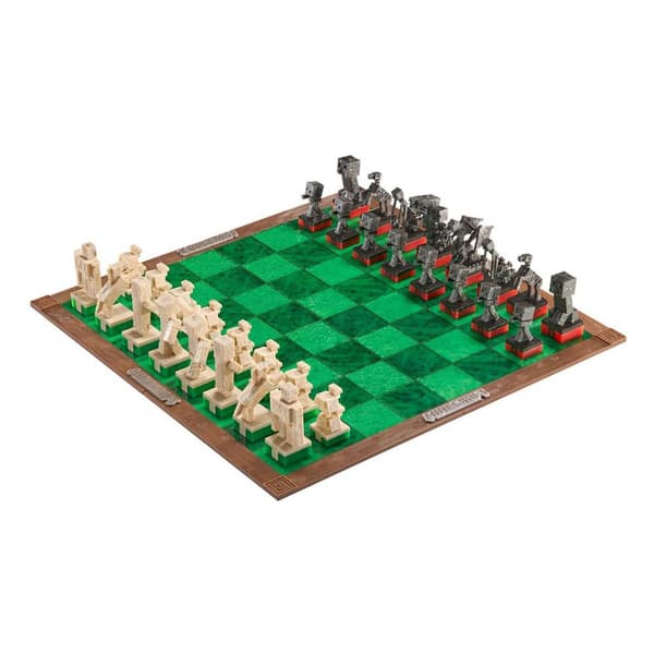Noble Collection Lautapeli Minecraft Chess Set Overworld Heroes Vs Hostile Mobs