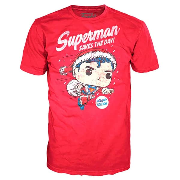Funko Og Kortærmet T-shirt Dc Comics Superman Exclusive Flocked Pop Flerfarvet XL