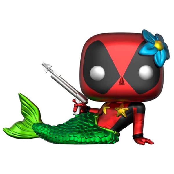 Funko Havfrue Med T-shirt Pop Marvel Deadpool Flerfarvet L