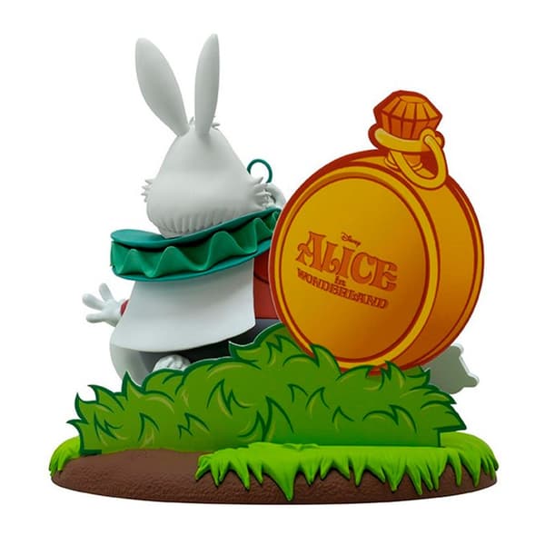 Abysse White Rabbit Alice In The Worderland Figur Gylden