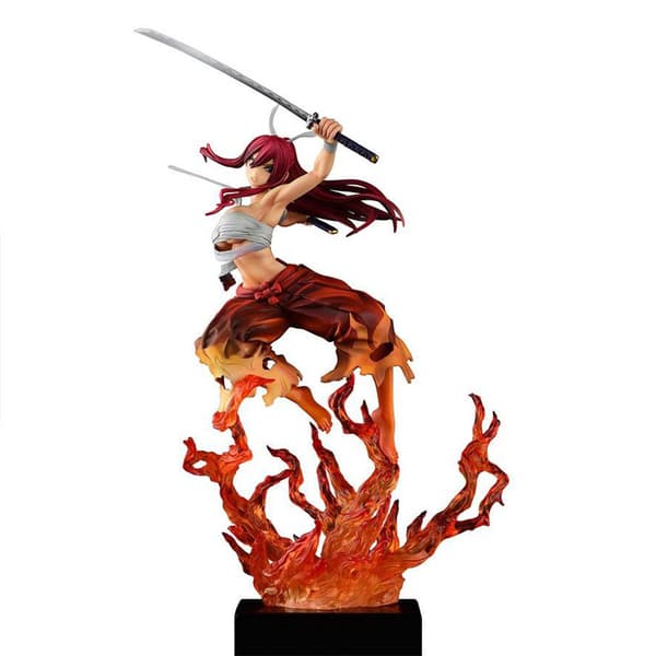 Orca Toys Staty Fairy Tail 1/6 Erza Scarlet Samurai Ver Kurenai 43 Cm
