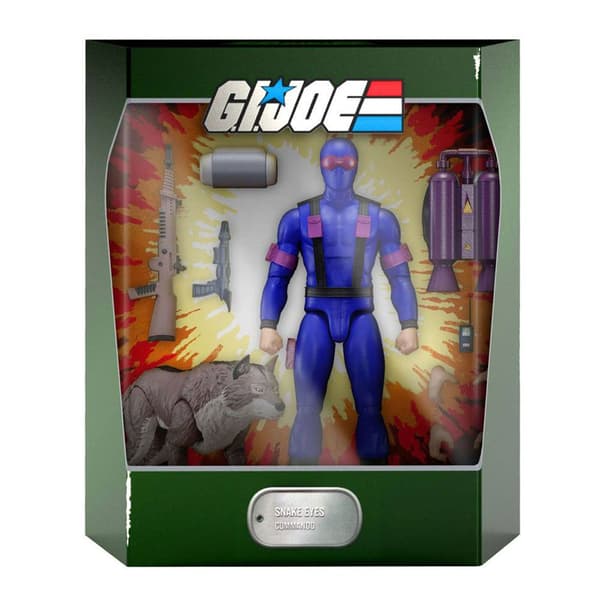 Super7 Hahmo Gi Joe Ultimates Action Snake Eyes [real American Hero] 18 Cm