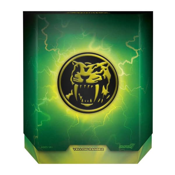 Super7 Figur Mighty Morphin Power Rangers Ultimates Action Yellow Ranger 18 Cm