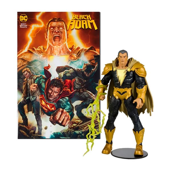 Mcfarlane Figur Black Adam + Comic Black Adam Dc Comics 17 Cm Orange