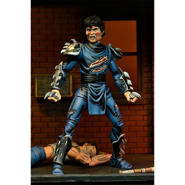 Neca Figur Teenage Mutant Ninja Turtles Mirage Comics Action Battle Damaged Shredder 18 Cm Transparent