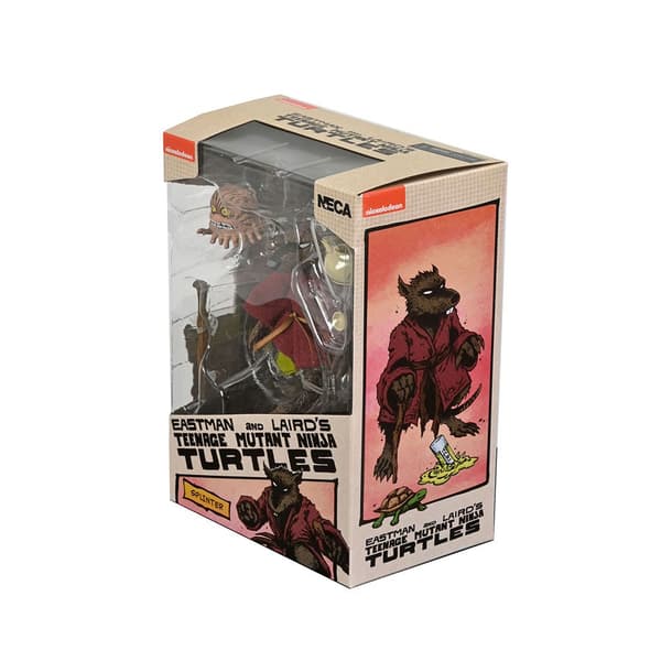 Neca Figur Teenage Mutant Ninja Turtles Mirage Comics Action Splinter 18 Cm Transparent