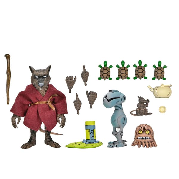 Neca Figur Teenage Mutant Ninja Turtles Mirage Comics Action Splinter 18 Cm Transparent