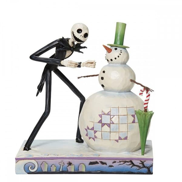 Enesco Mareridt Før Jul Jack Opdager Snemandsfigur Disney Beige