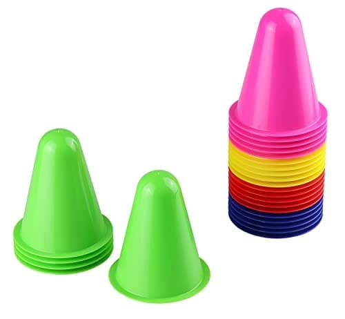 25 Idena leksakspyloner flerfärgade 8,0 cm (40622)