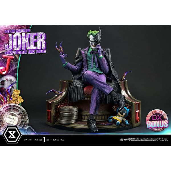 Prime 1 Studio Versionskonceptdesign Af Jorge Jimenez Dc Comics 1/3 The Joker Deluxe Bonus 53 Cm Statue