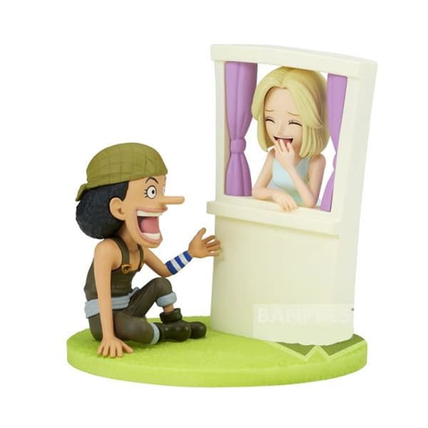 Banpresto One Piece Figur World Colletable Log Stories Usopp & Kaya 7 Cm