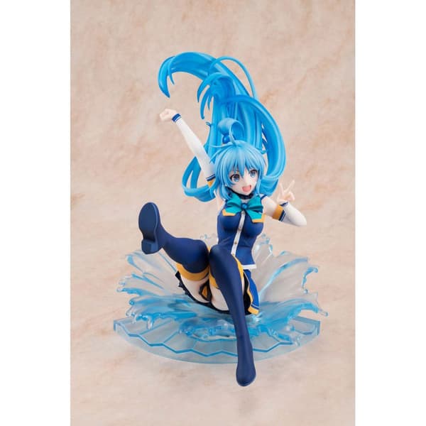 Kadokawa Jubileum Se. Kör Igen Pvc 1/7 Aqua: Sneaker Bunko 30th 19 Centimeter Konosuba Staty