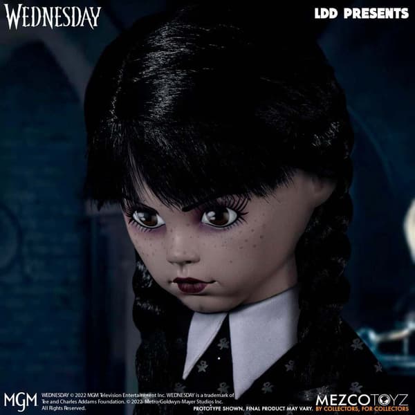 Mezco Toys Dukke Wednesday 25 Cm Det Addams Familie