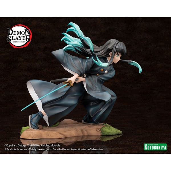 Kotobukiya Demon Slayer: Kimetsu No Yaiba Artfxj Statue 1/8 Muichiro Tokito Bonus Edition 18 Cm