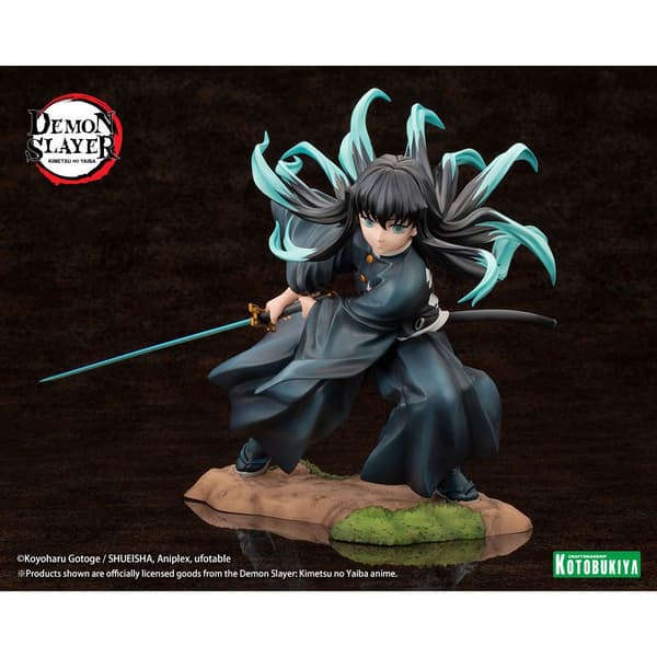 Kotobukiya Demon Slayer: Kimetsu No Yaiba Artfxj Statue 1/8 Muichiro Tokito Bonus Edition 18 Cm
