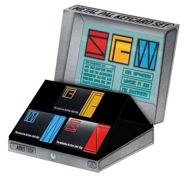 Fanattik Rajoitettu Metal Gear Solid Edition-kopio Keycard-set Kirkas