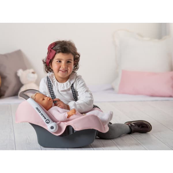 Smoby Maxi-Cosi Quinny bilbarnstol för docka, rosa