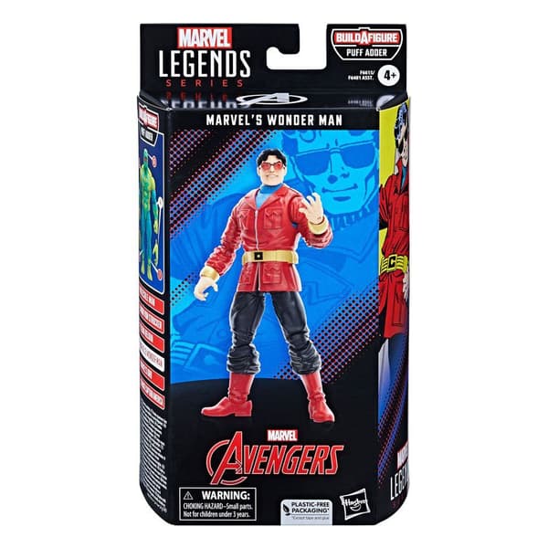 Hasbro Actionfigur Puff Adder Baf: Marvel´s Wonder Man Marvel Legends 15 Centimeter Röd