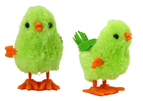 Jumping Chicken Toy Wind-Up figur grøn