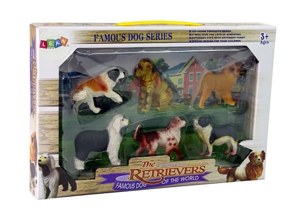 Set med renrasiga hundfigurer, 6 delar
