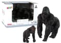 Miniatyrbild 1 av 3: Set med 2 gorillafigurer Gorilla med världens unga djur