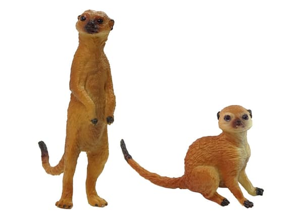 Sæt med 2 Meerkat Figurer Meerkat Animals of the World