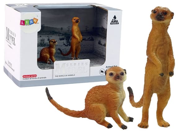 Set med 2 Meerkat Figurer Meerkat Animals of the World