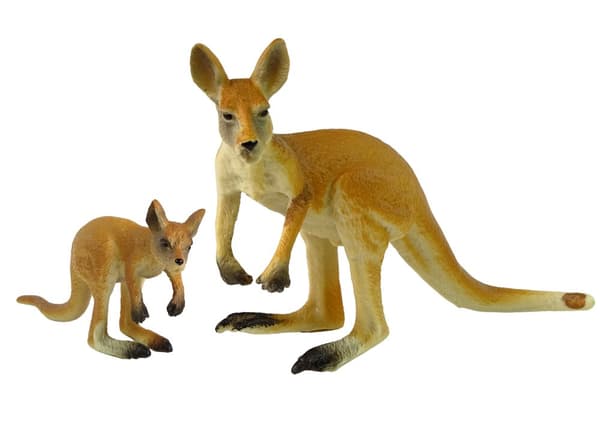 Sæt med 2 figurer Kænguru med en baby Kænguru Animals of the World