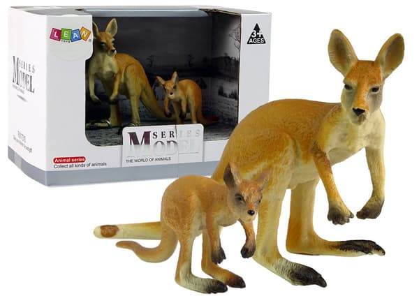 Sæt med 2 figurer Kænguru med en baby Kænguru Animals of the World