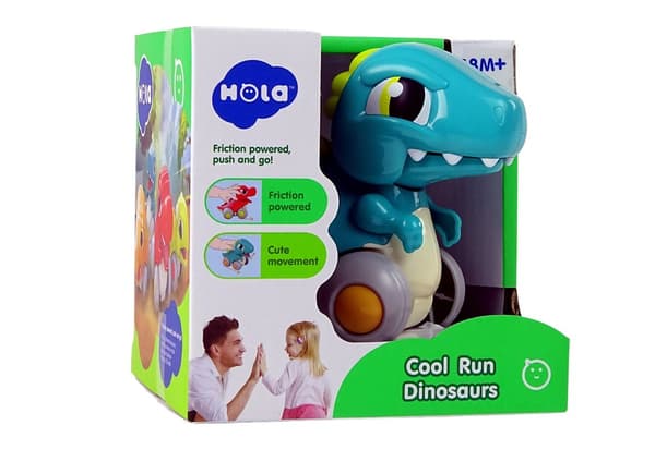 Dinosaur på hjul Blå figur Spinosaurus
