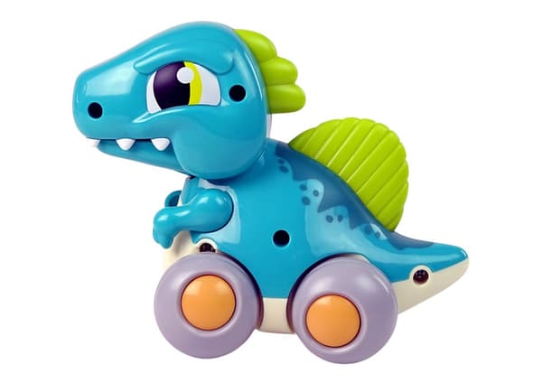 Dinosaur på hjul Blå figur Spinosaurus