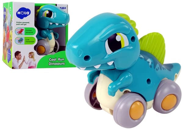 Dinosaur på hjul Blå figur Spinosaurus
