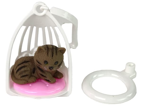 Børnedukke Emily Grey Hair Kitty Swing