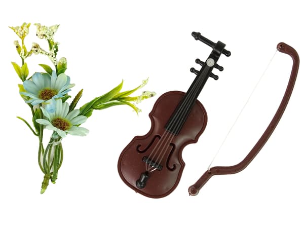 Barndocka Emily Violin Blommor
