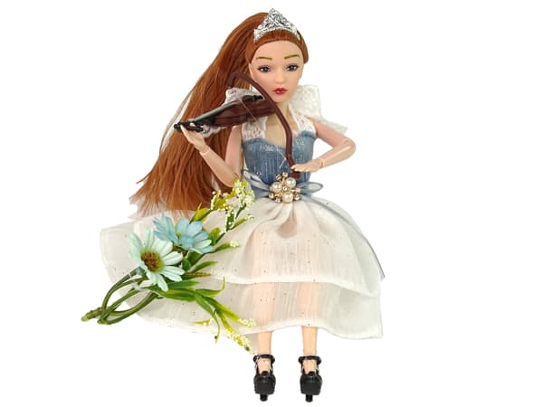 Barndocka Emily Violin Blommor